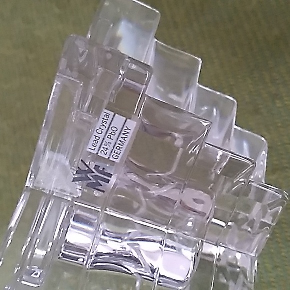 Vintage WMF Lead Crystal Starlight Votive Candle Holder 6-Pointed Star of David - Picture 8 of 8